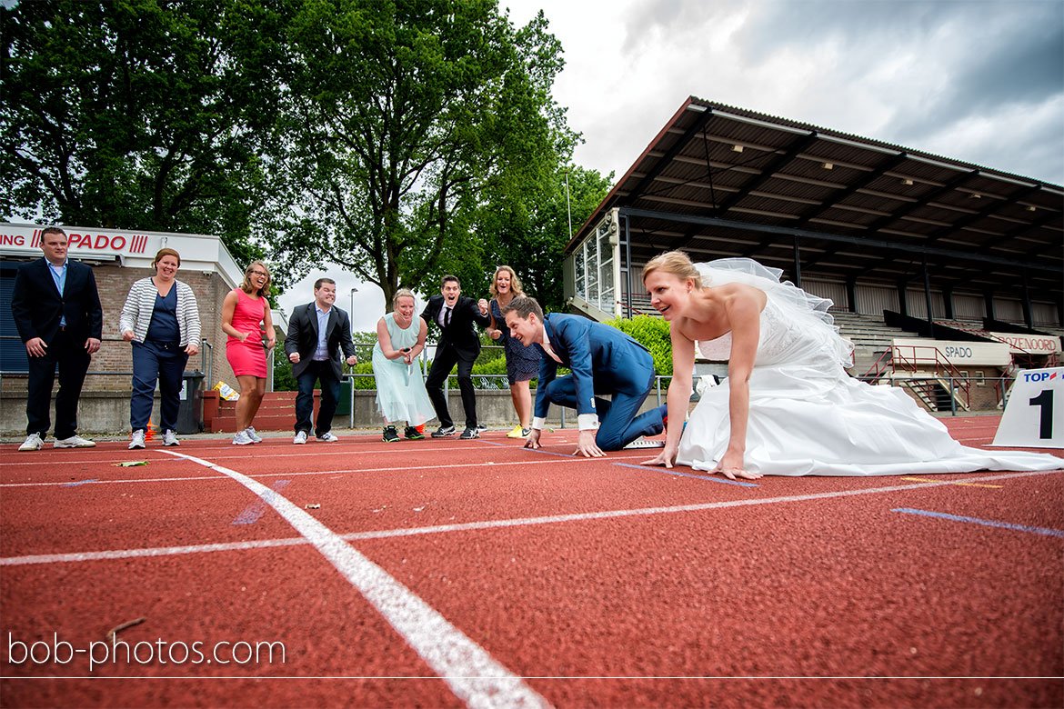 atletiekbaan Bruidsfotografie Halsteren Okko & Nienke 37