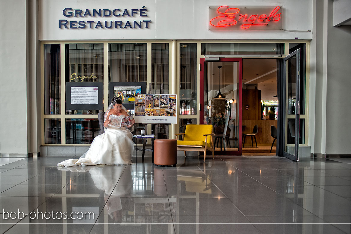 Engels Grandcafe Bruidsfotografie Rotterdam Edwin & Debby 028