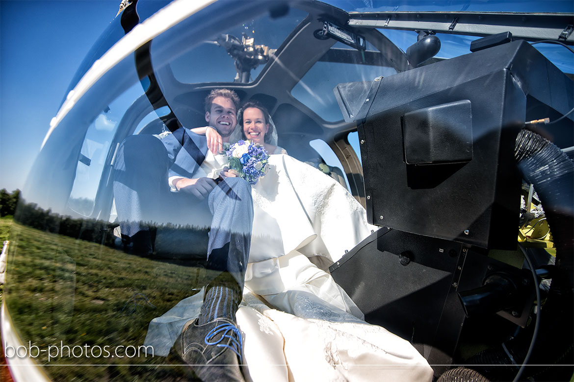 Enstrom 480 Helicopter Bruidsfotografie Bergen op Zoom Joost en Dieneke33