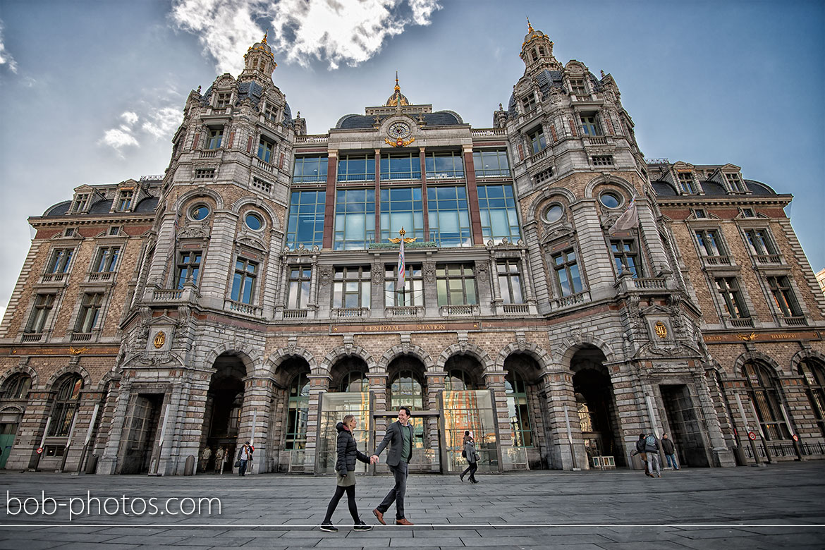 Centraal station Loveshoot Antwerpen Ralf & Astrid 02