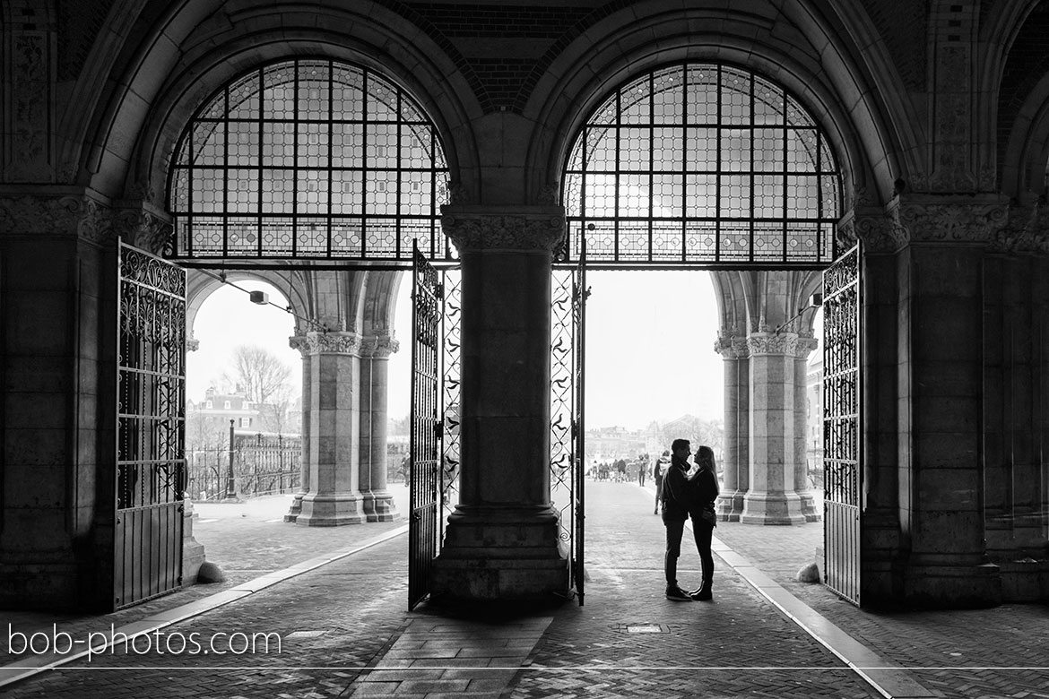 Rijksmuseum tunnel loveshoot amsterdam kevin & tatjana