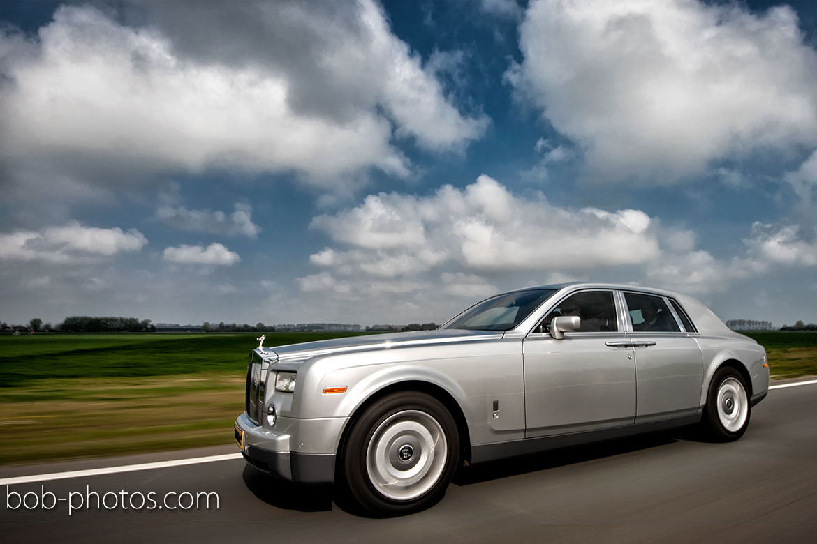 Rolls Royces Phantom Bruidsfotografie Goes Tom en Caroline
