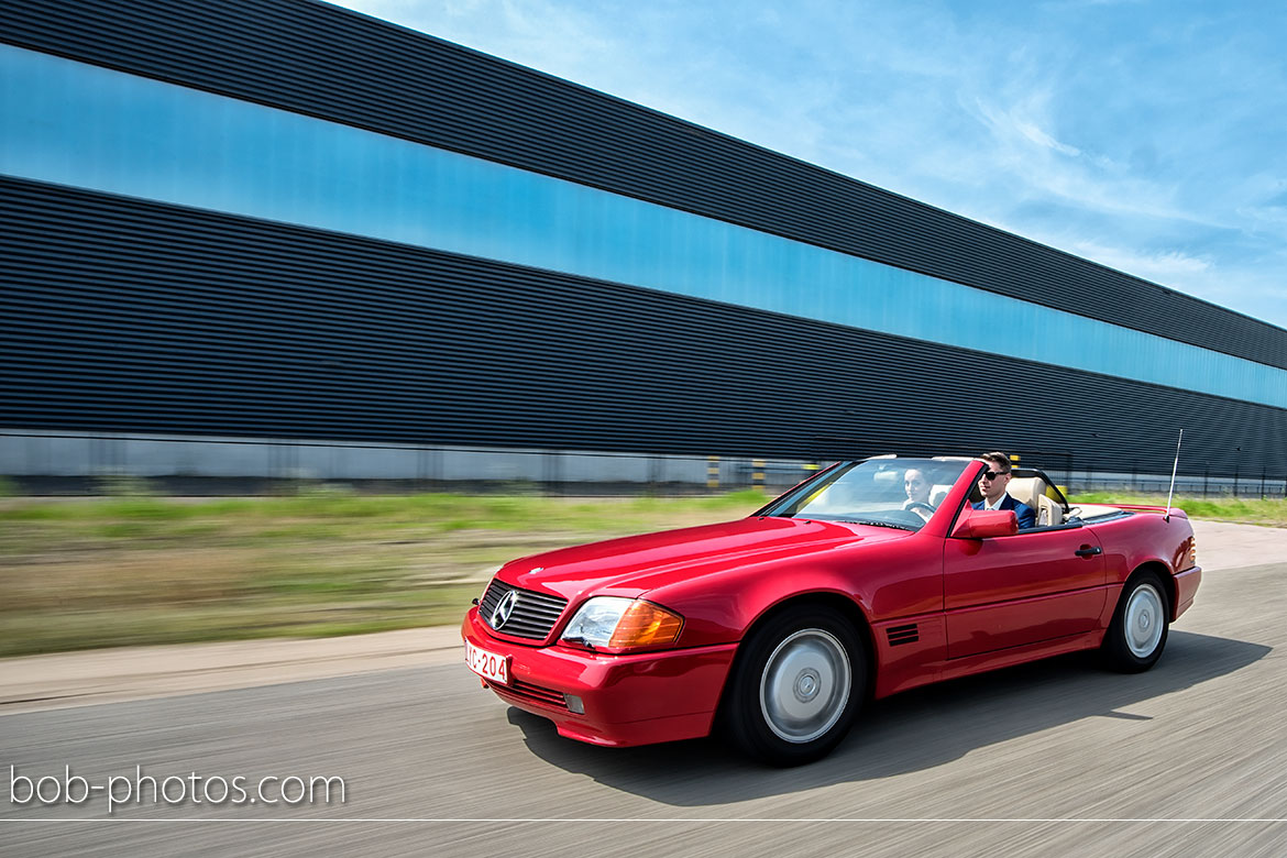 Mercedes SL 500 CABRIOLET V8 TYPE 129 Bruidsfotografie Kasteel Dussen