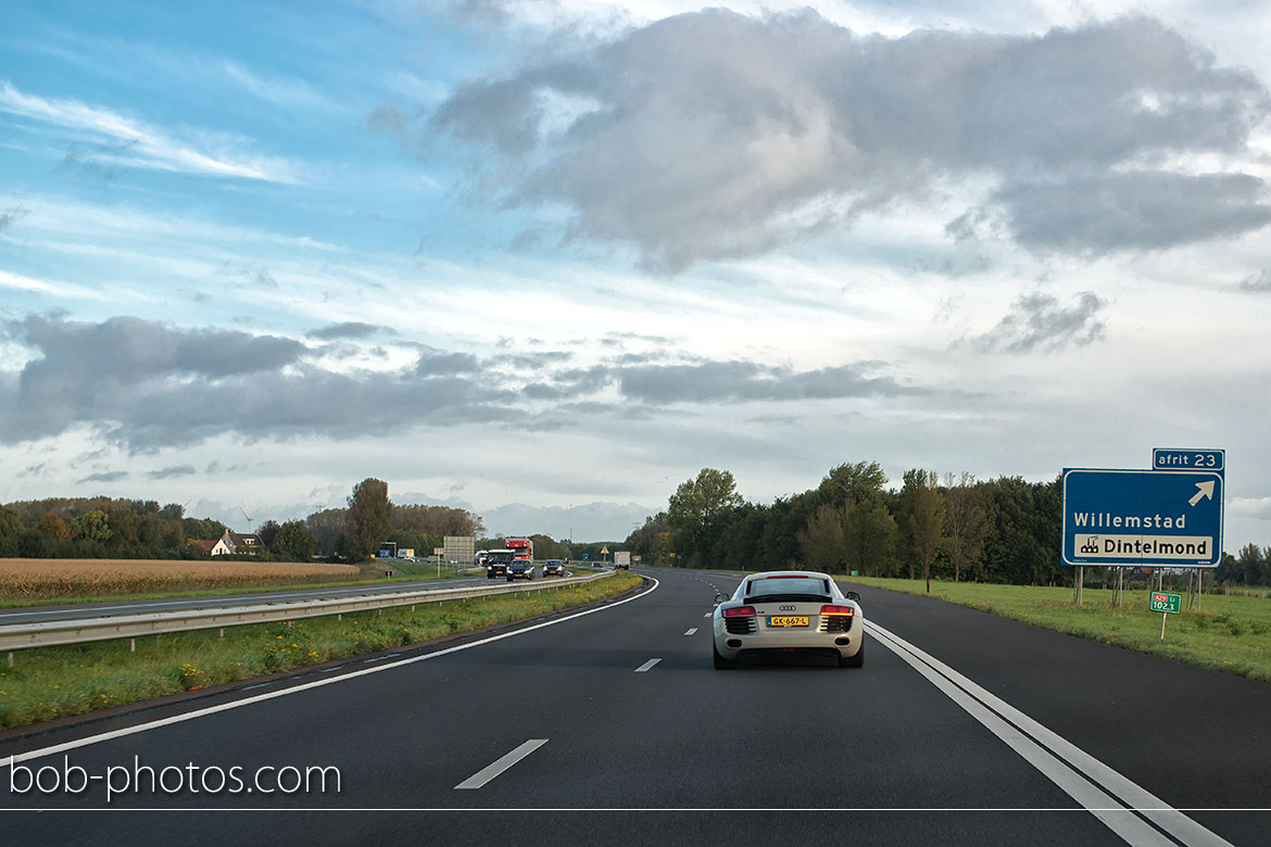 Audi R8 Bruidsfotografie Willemstad