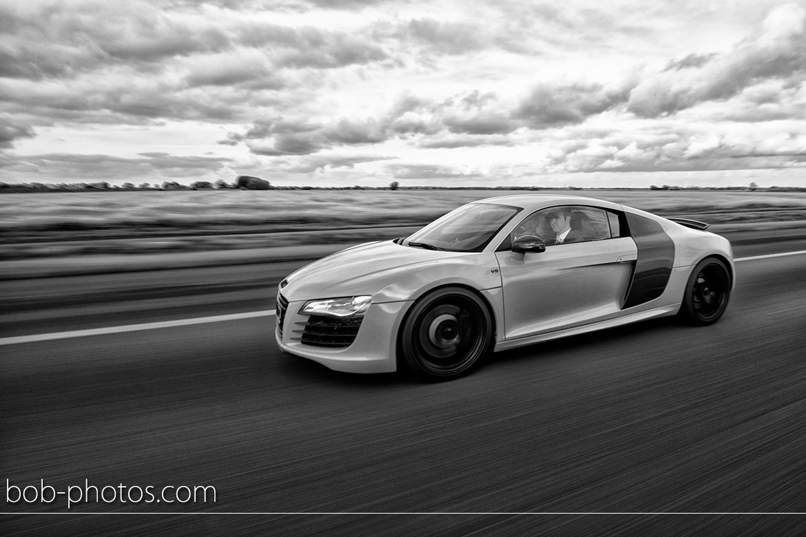 Audi R8 Bruidsfotografie Willemstad