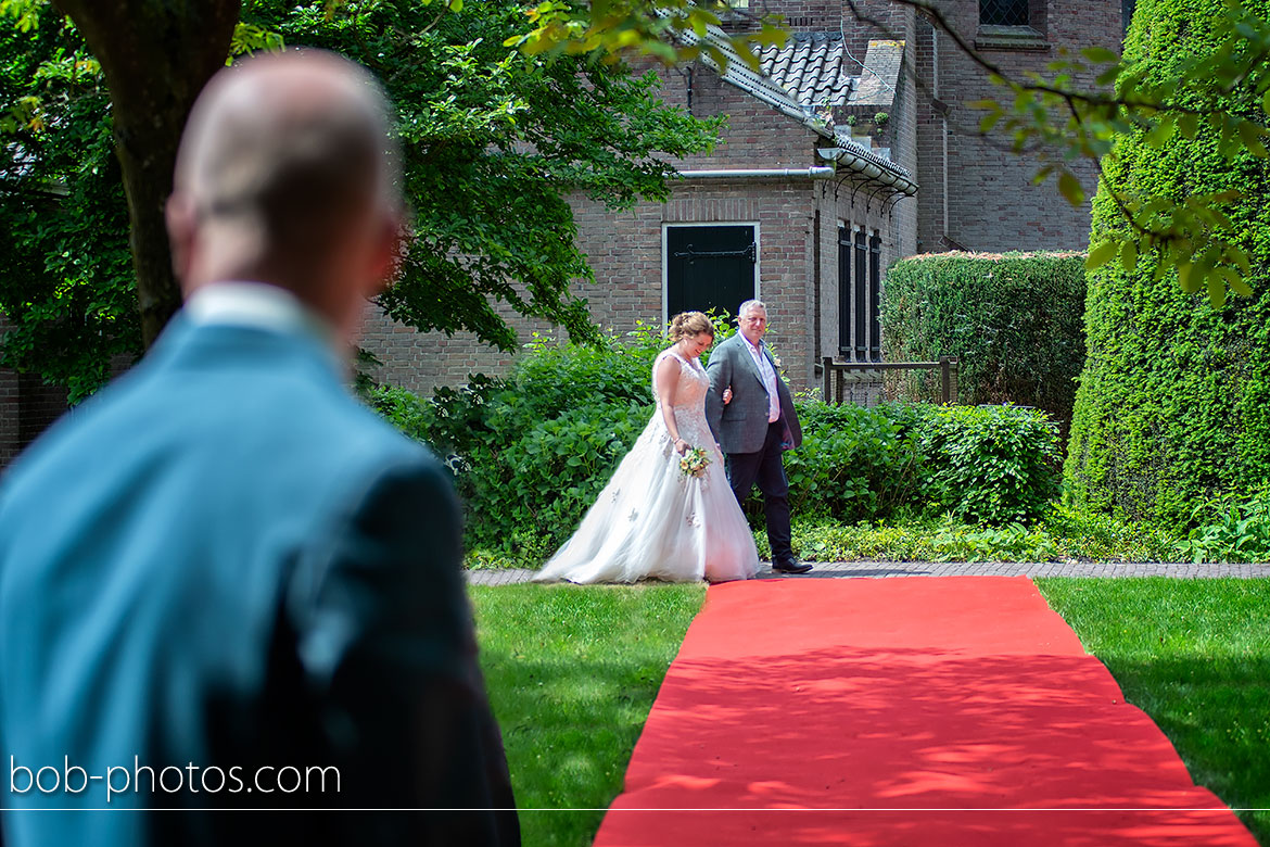 Buiten ceremonie Bruidsfotografie Schijf