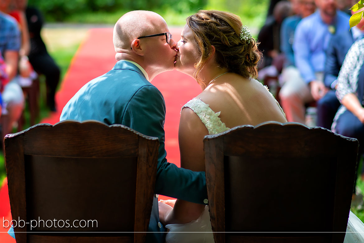 Buiten ceremonie Bruidsfotografie Schijf