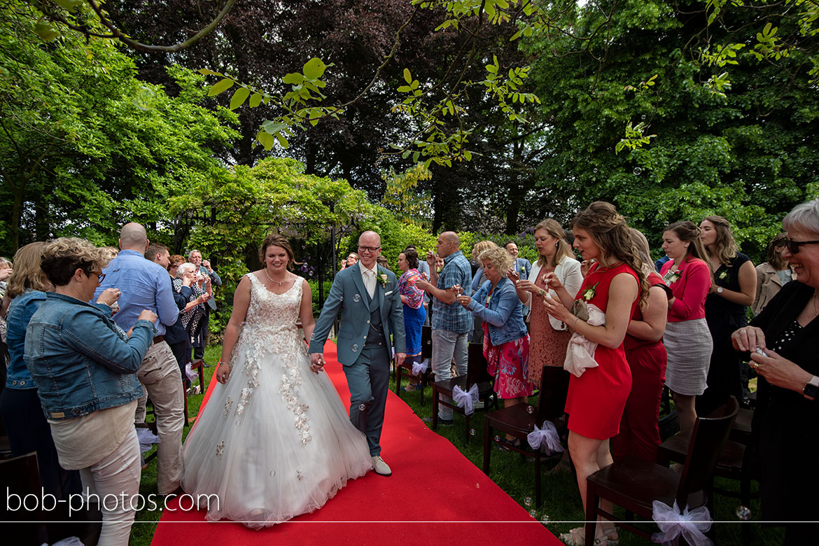 Buiten ceremonie Bruidsfotografie Schijf