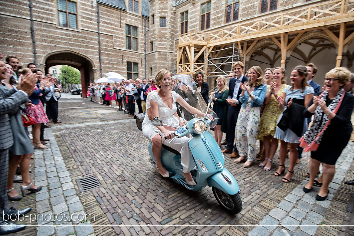 Vespa trouwfotografie Bergen op Zoom