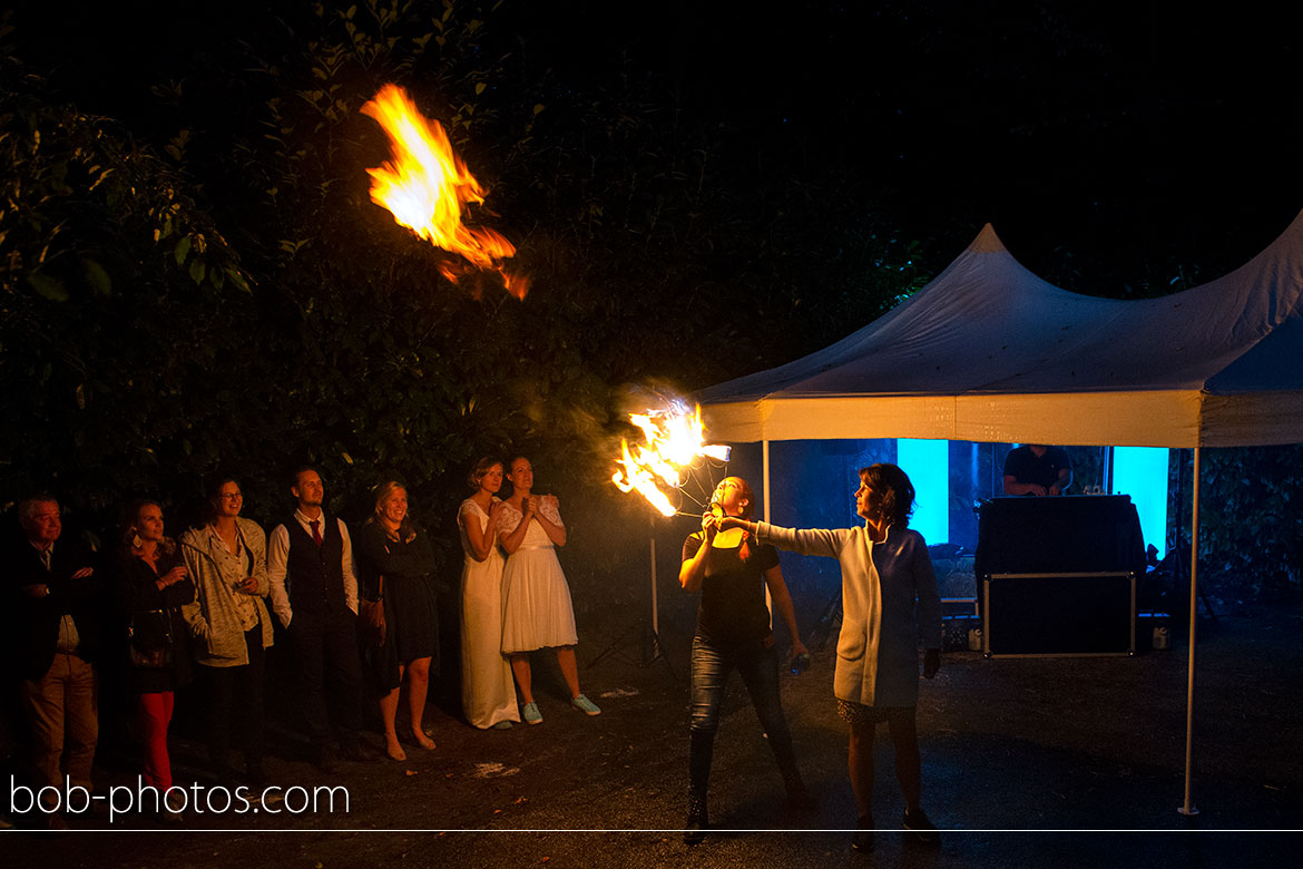 Vuurshow trouwfotografie Bergen op Zoom