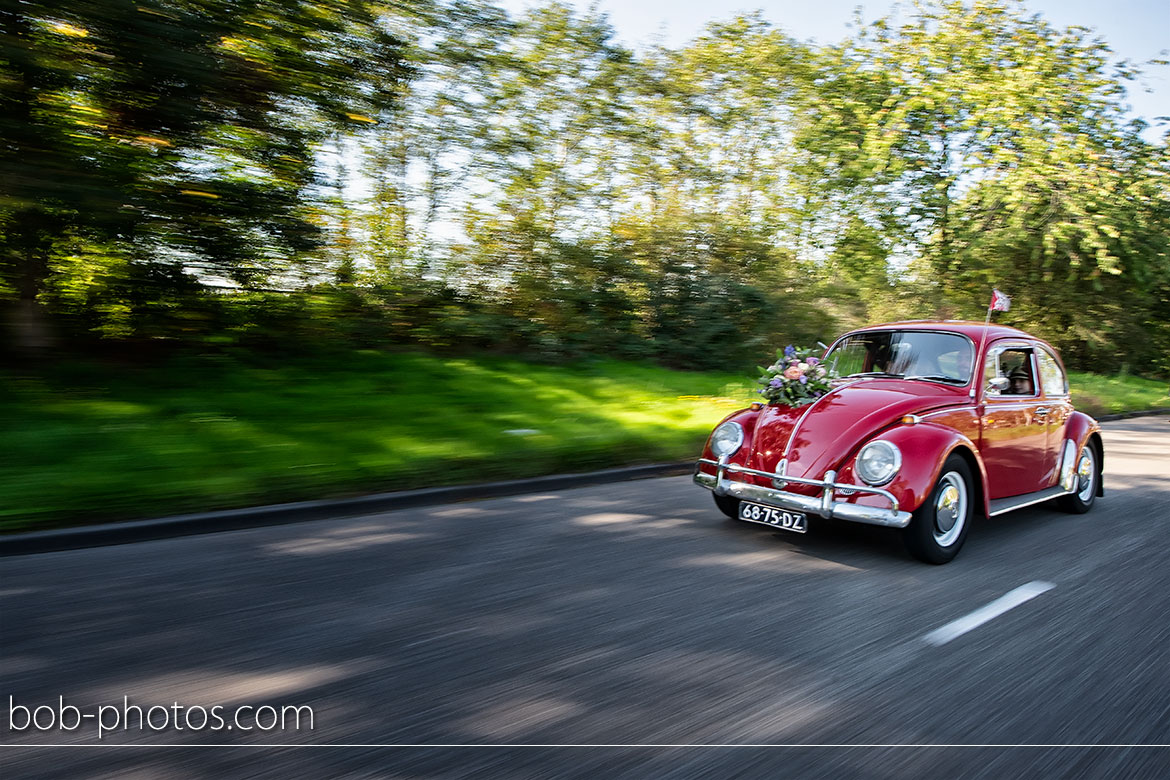 VW Red Kever Bruidsfotografie Roosendaal