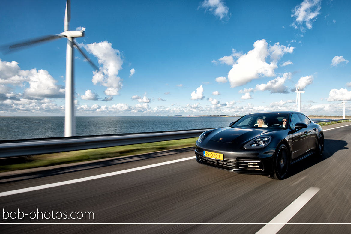 Porsche Panamera 4S Bruidsfotografie Hellevoetsluis