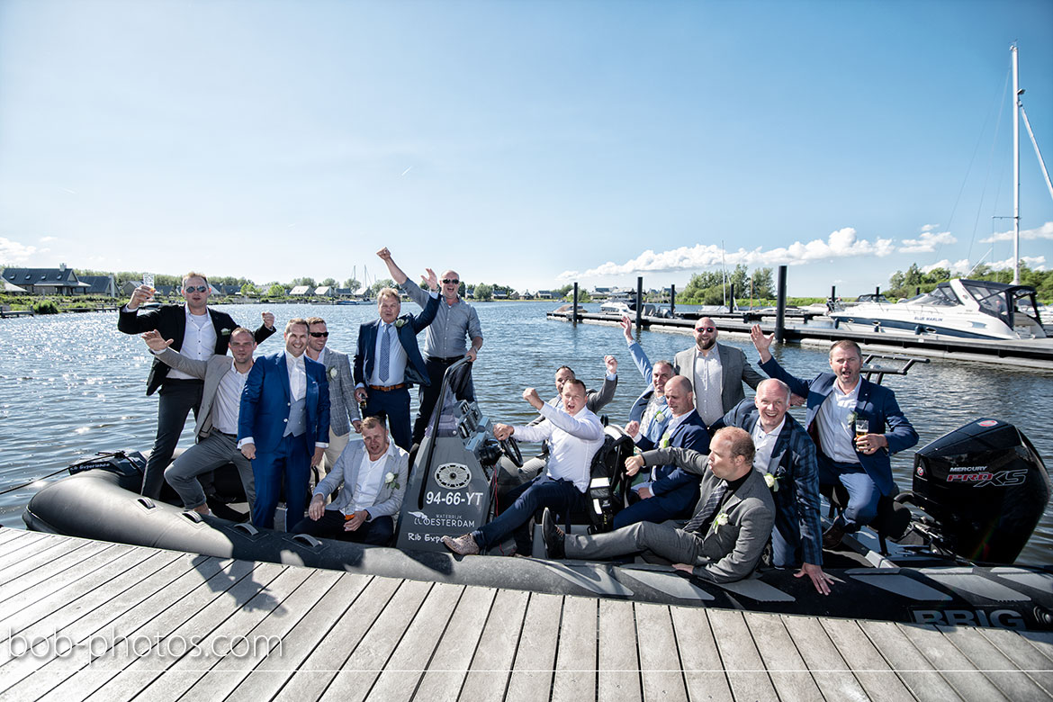 Bruidsfotografie Oesterdam RIB Powerboat