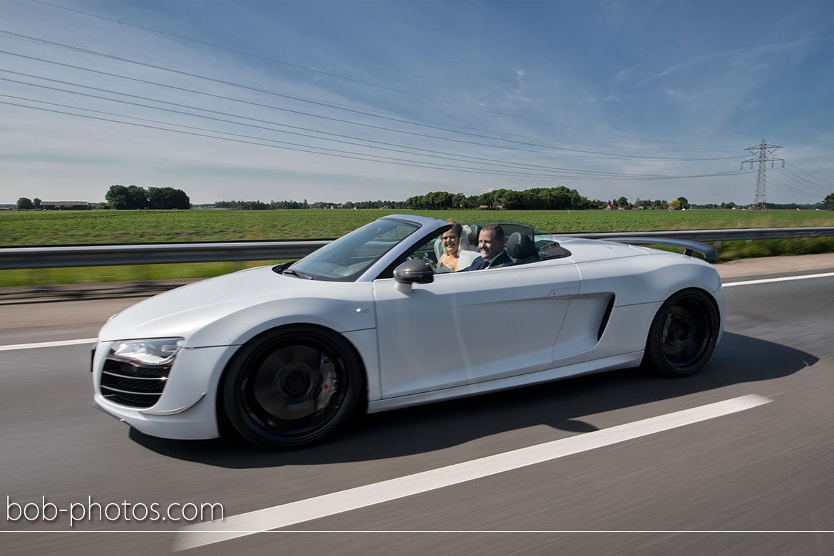 Bruidsfotografie Audi R8 Spyder V10