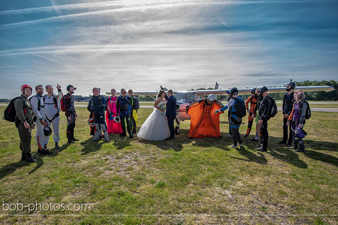 Bruidsfotografie Skydive ENPC