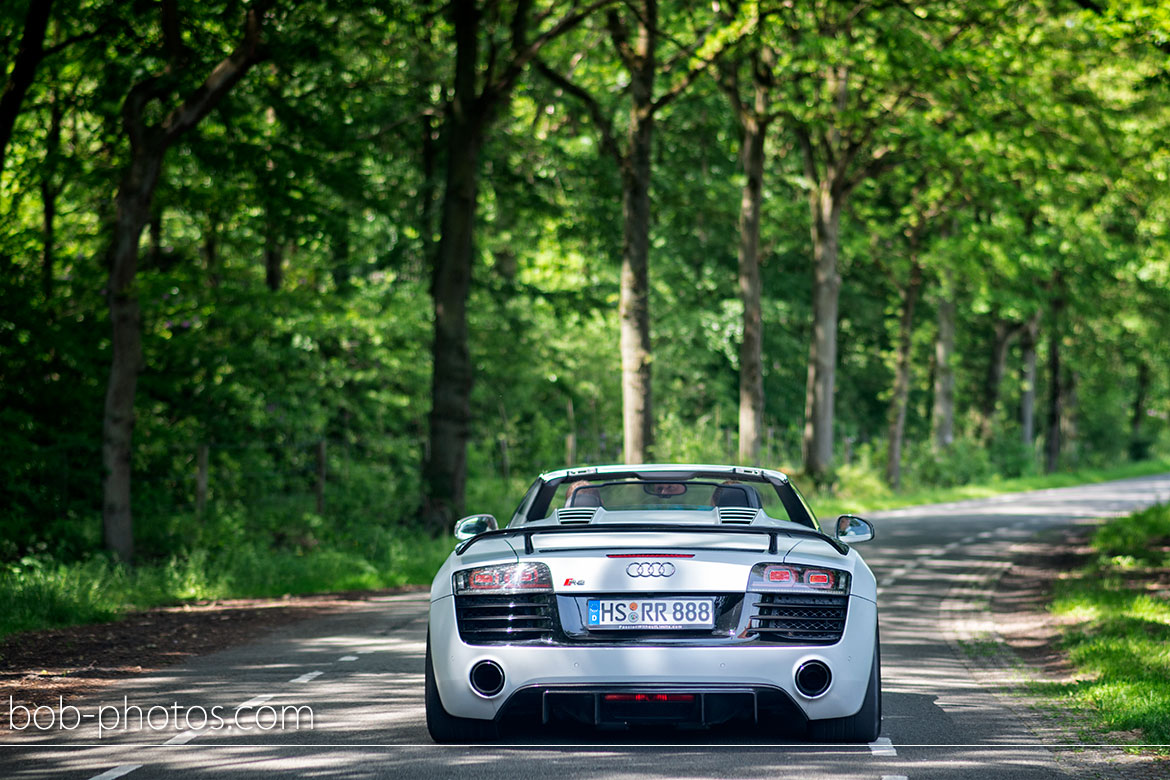 Bruidsfotografie Audi R8 Spyder V10