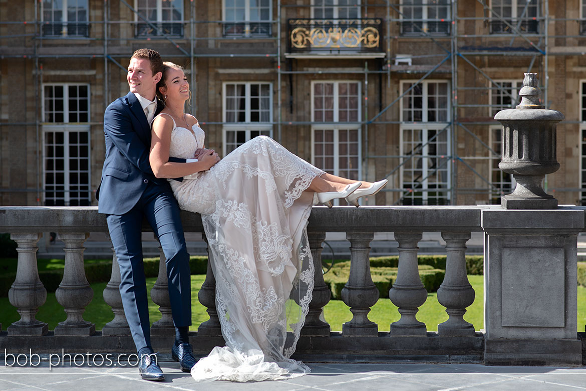 Bruidsfotografie Markiezenhof historische Franse tuin