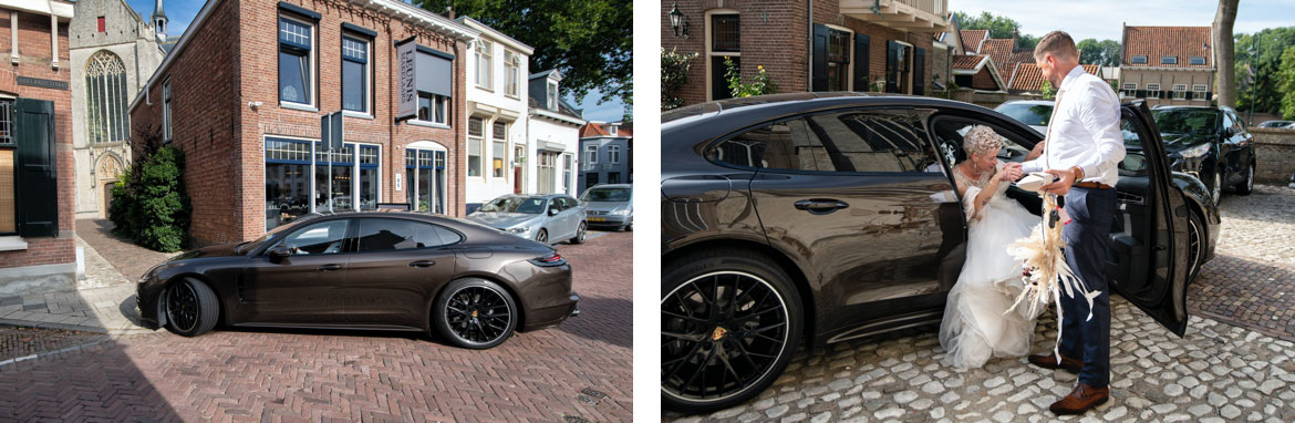 Bruidsfotografie Porsche Panamera