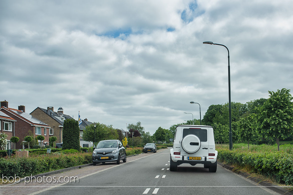 Bruidsfotografie Mercedes G63 AMG